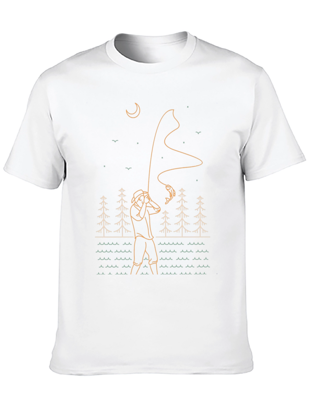 Fisherman Graphic Tee - Outdoor Adventure Style