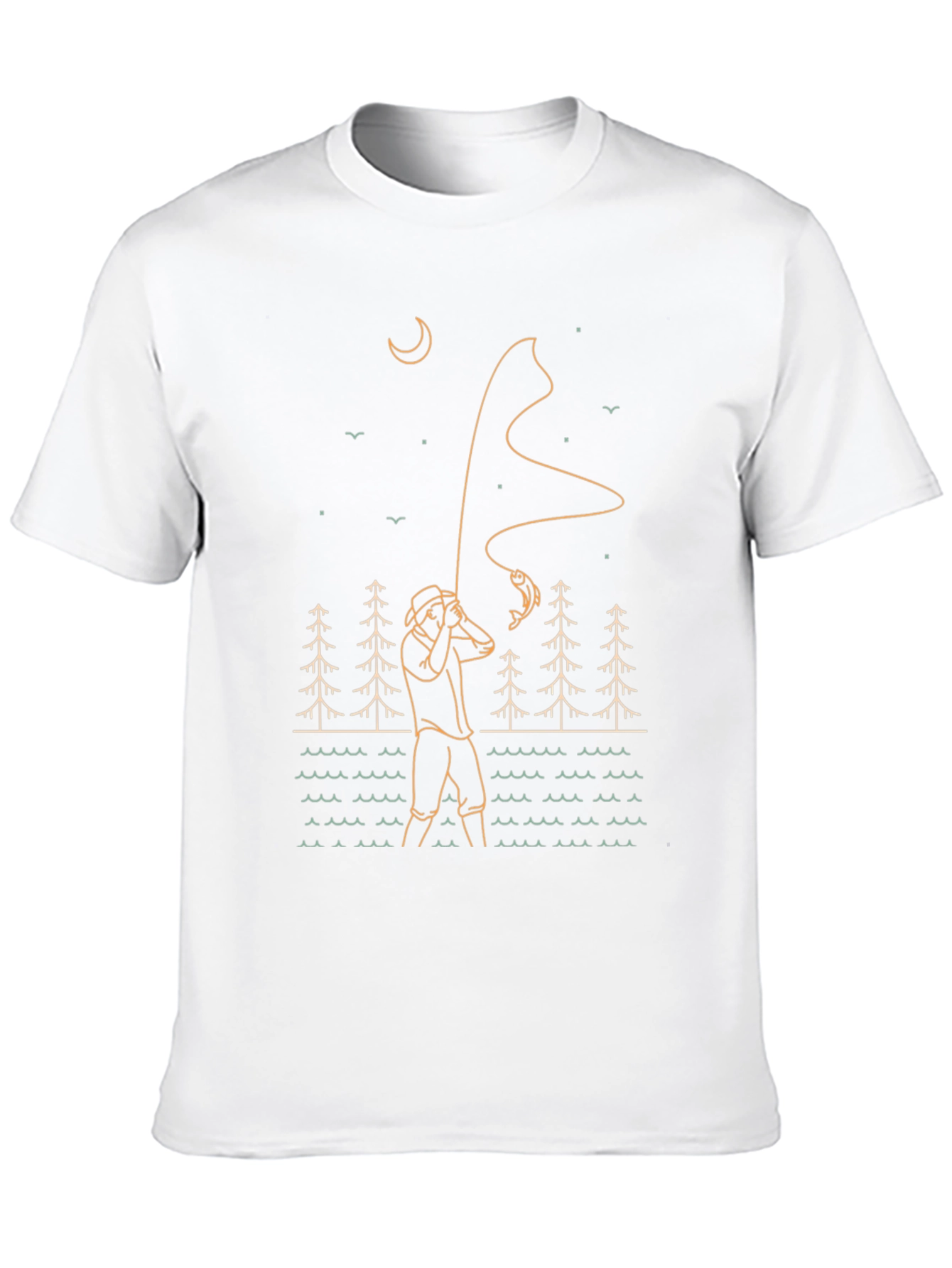 Fisherman Graphic Tee - Outdoor Adventure Style