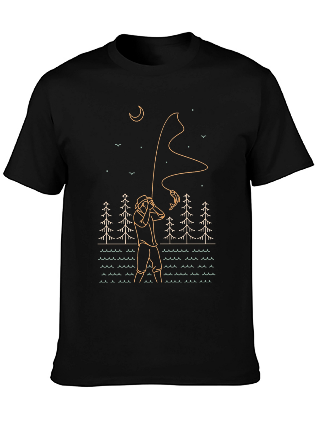 Fisherman Graphic Tee - Outdoor Adventure Style