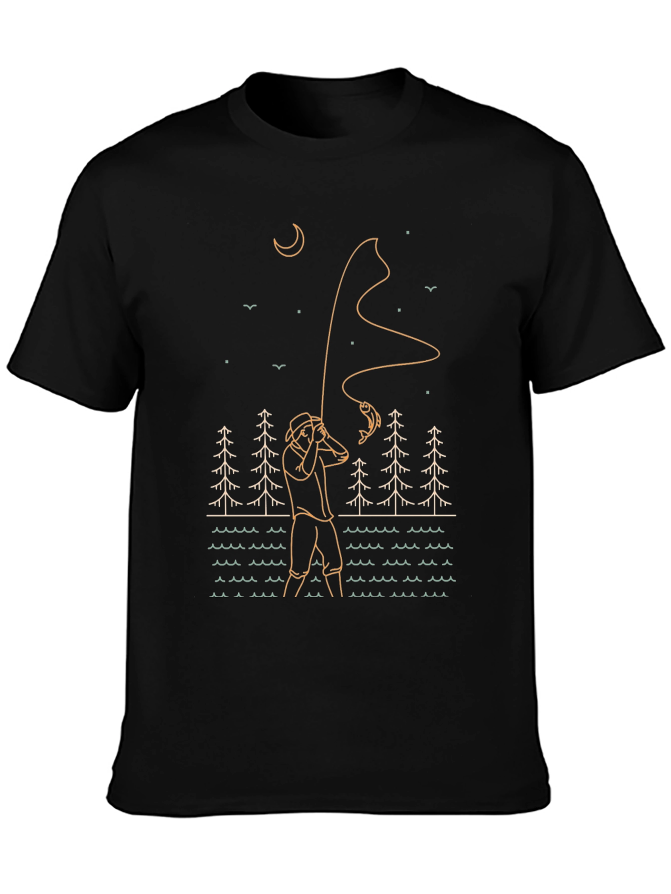 Fisherman Graphic Tee - Outdoor Adventure Style