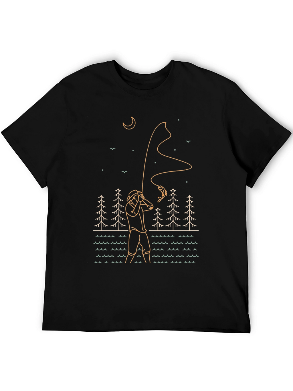 Fisherman Graphic Tee - Outdoor Adventure Style