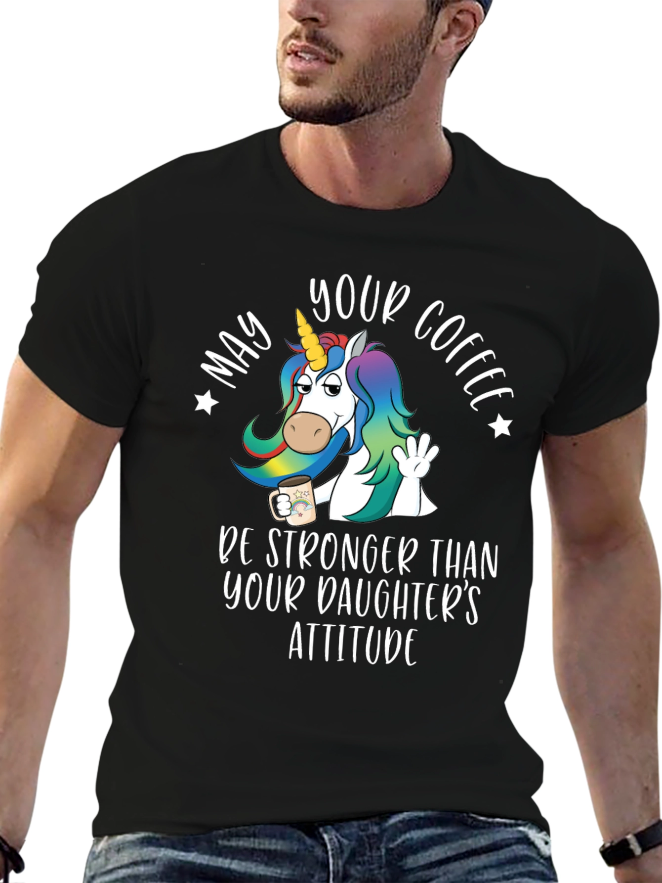 Unicorn Coffee T-Shirt - Daughters Attitude