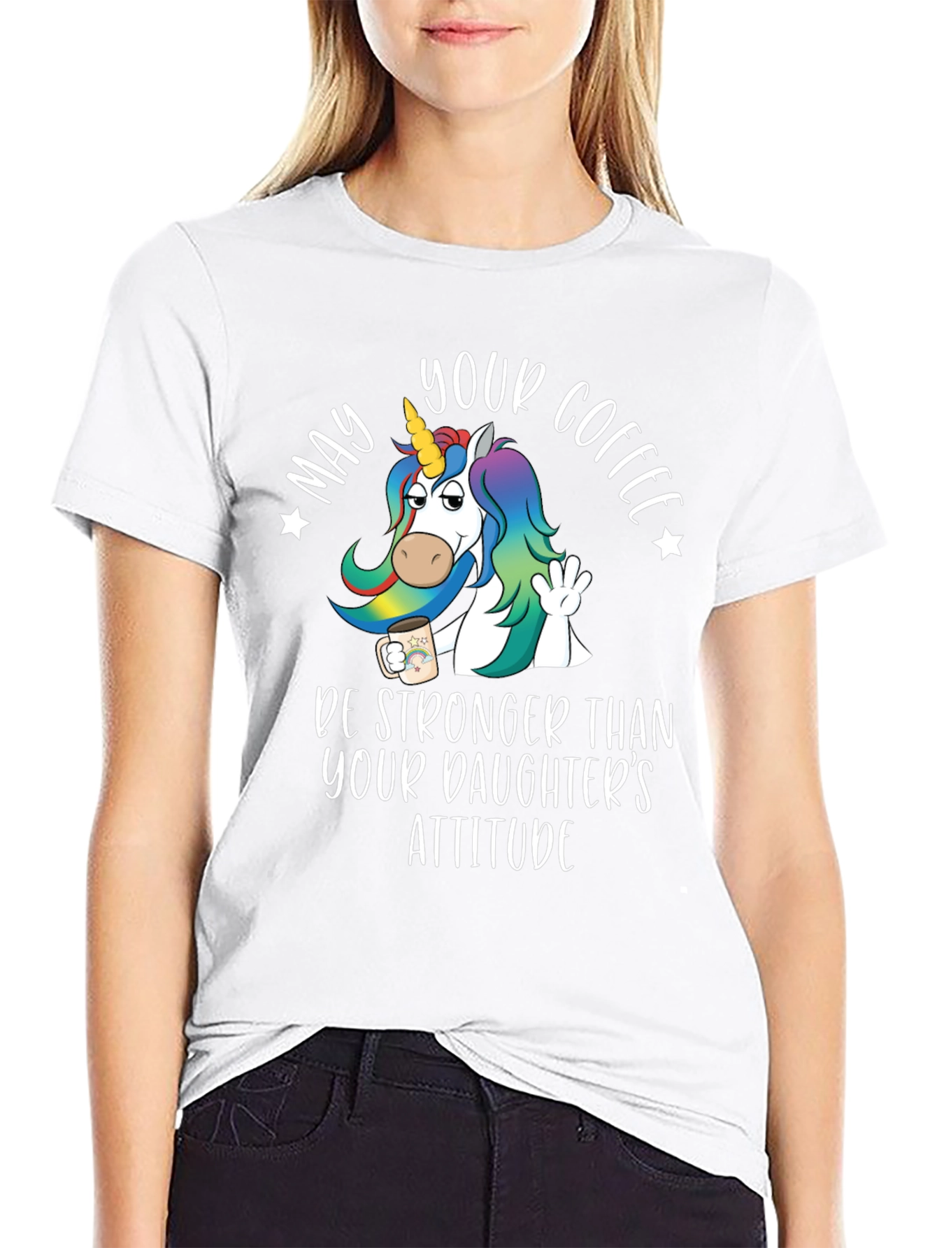 Unicorn Coffee T-Shirt - Daughters Attitude