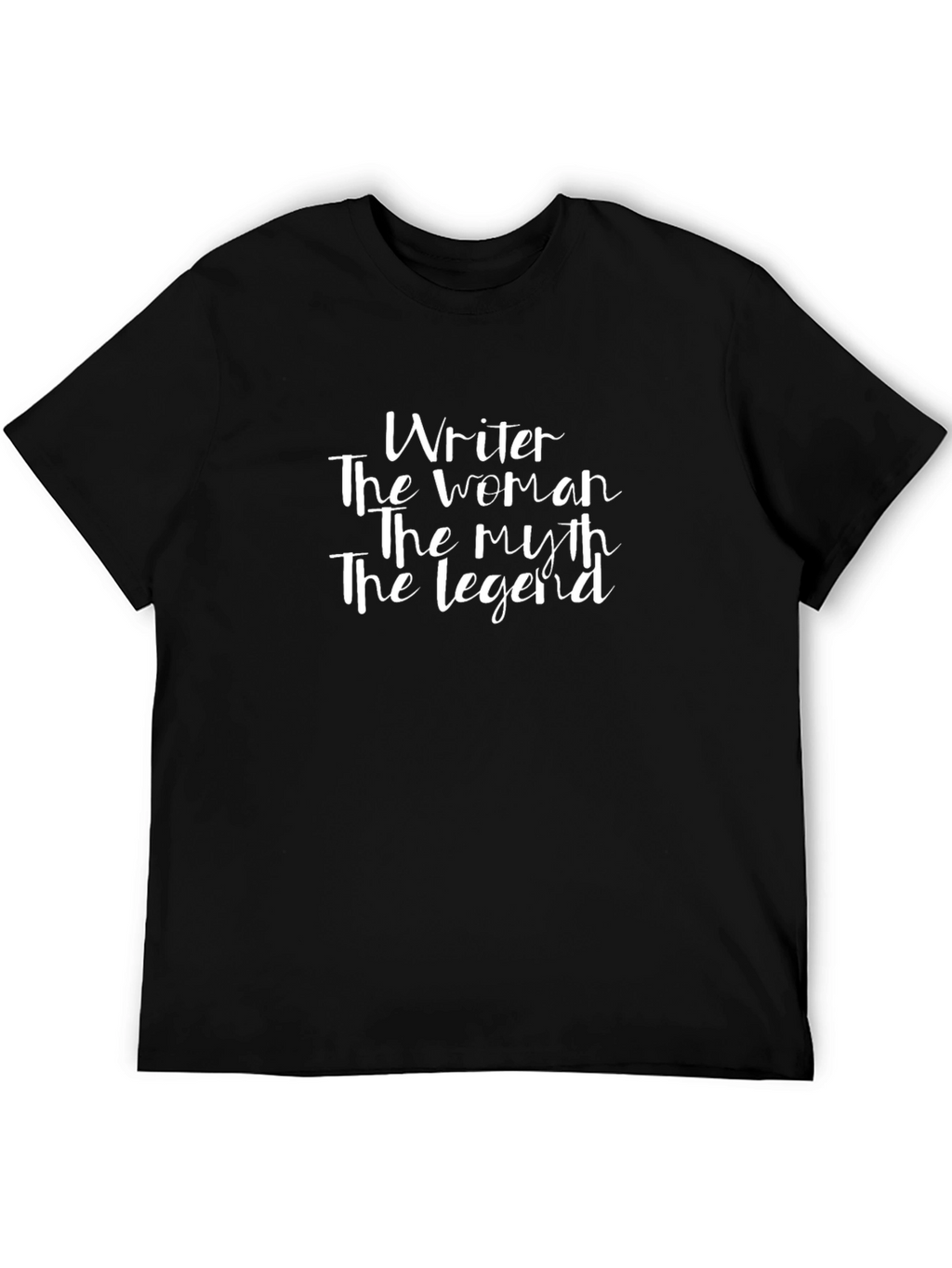 Writer Woman Myth Legend Black T-Shirt