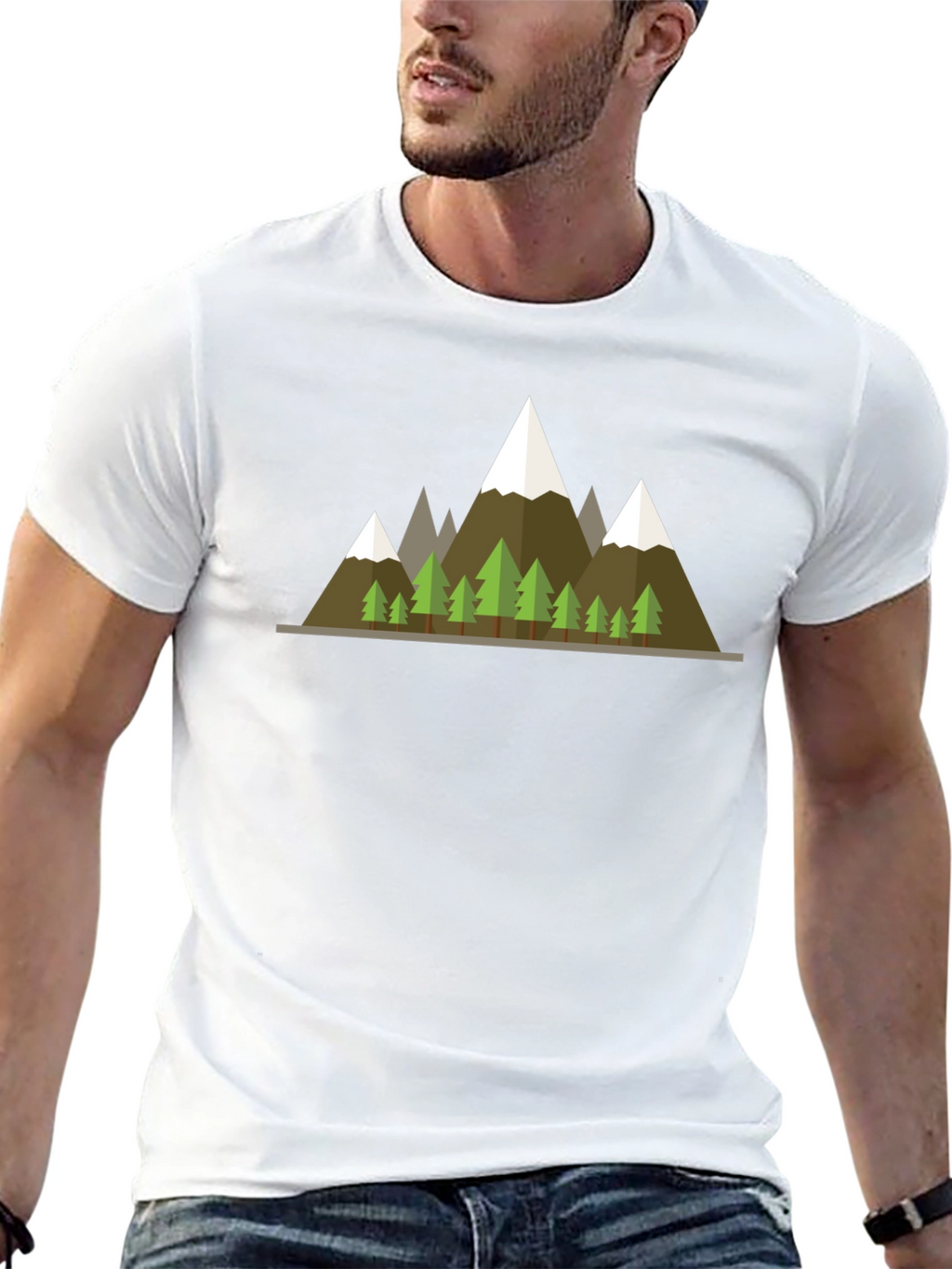 Mountain Graphic Tee - Black T-Shirt