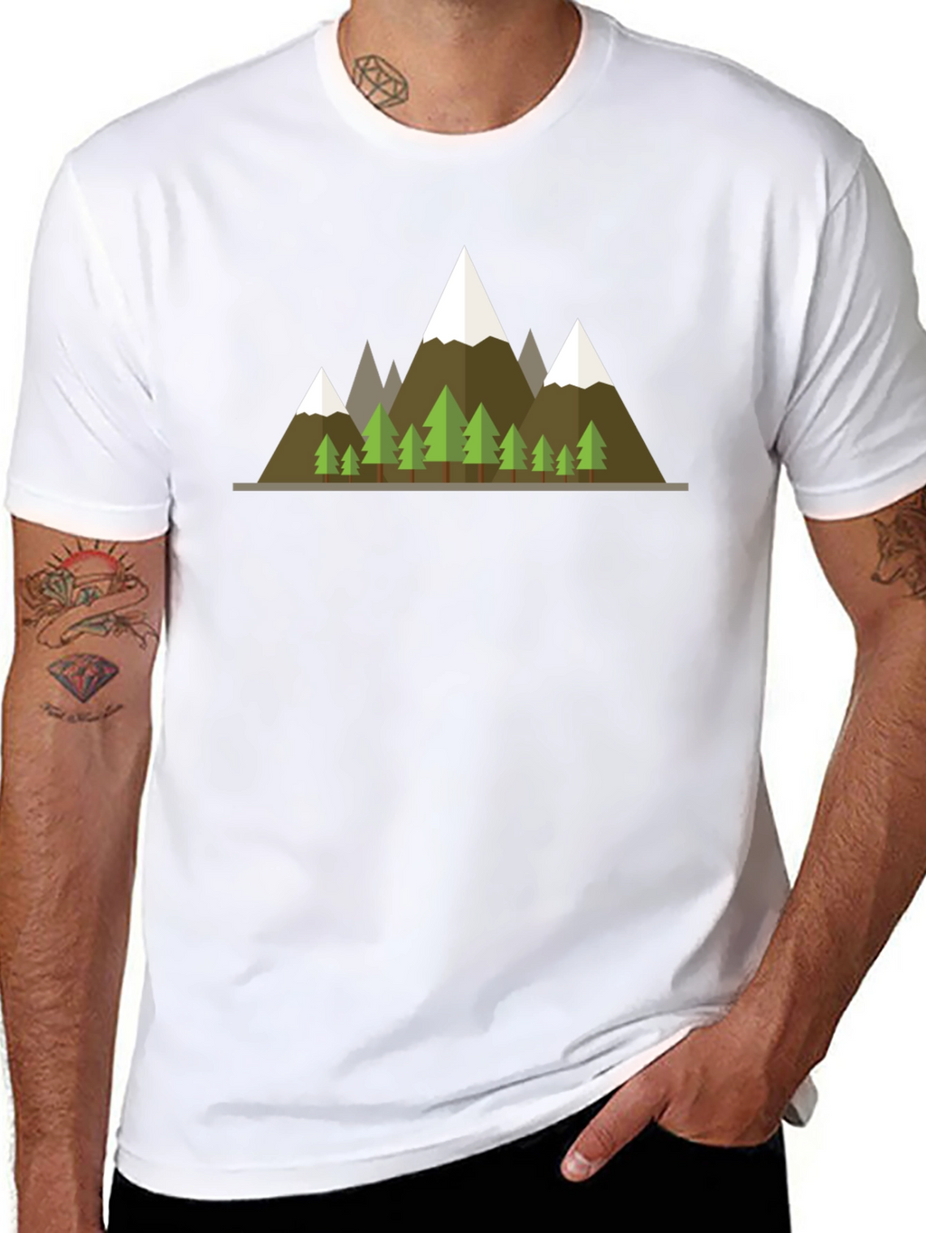 Mountain Graphic Tee - Black T-Shirt