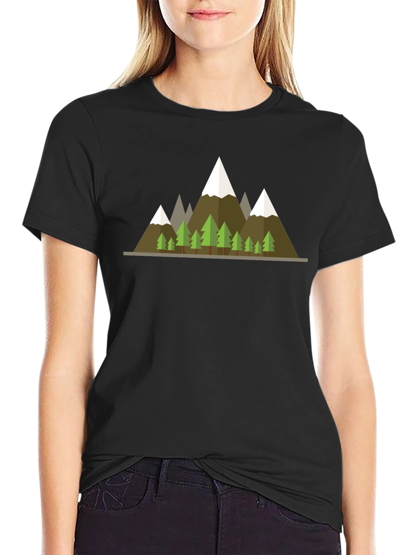 Mountain Graphic Tee - Black T-Shirt