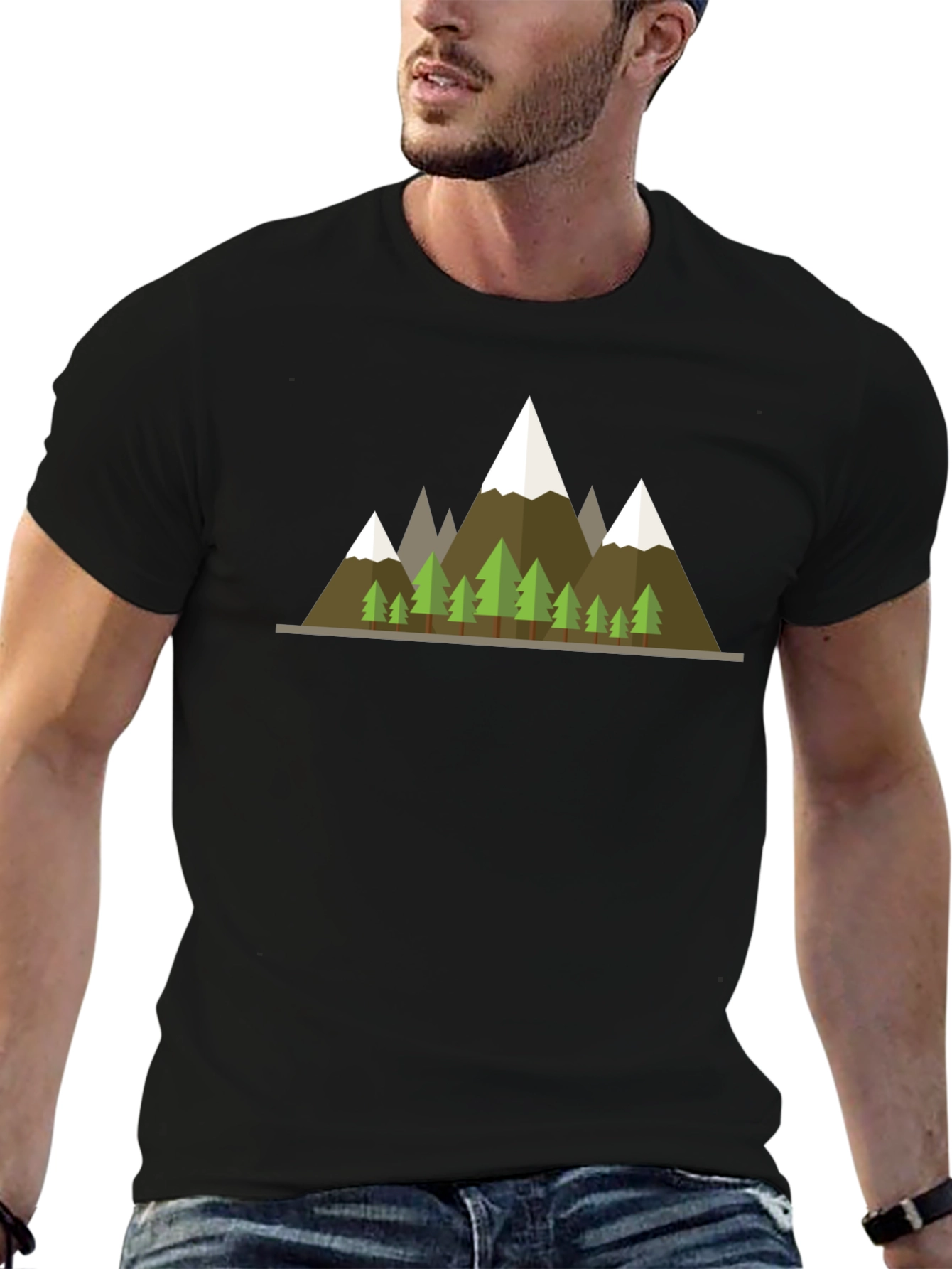 Mountain Graphic Tee - Black T-Shirt