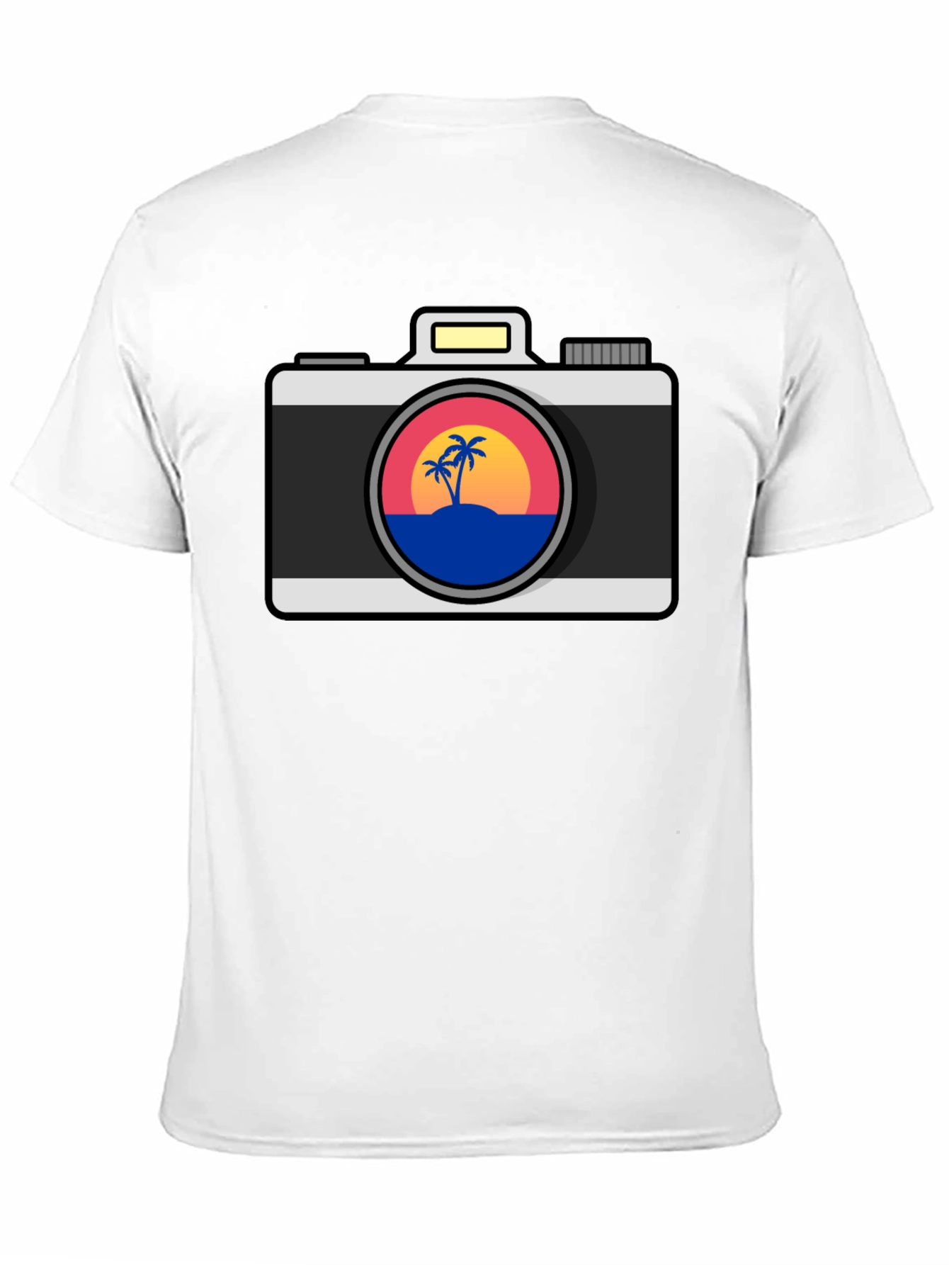 Tropical Camera Graphic Tee - Island Vibes