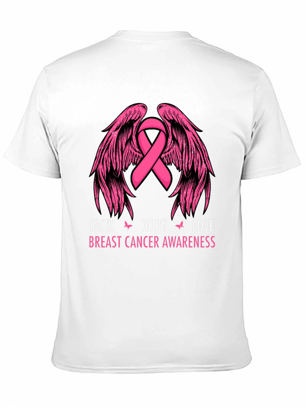 Faith Hope Love Breast Cancer Awareness T-Shirt
