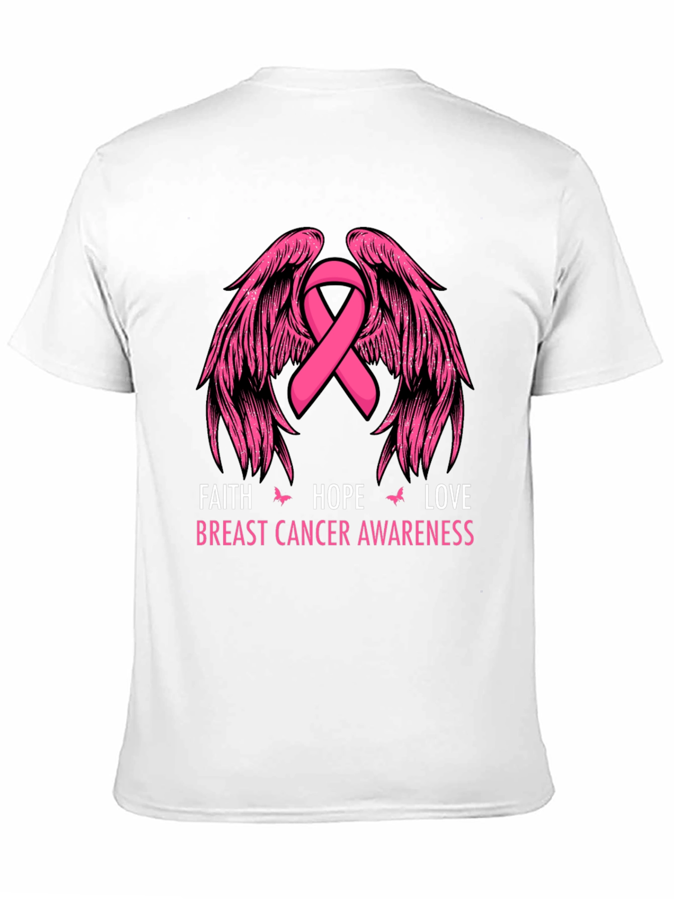 Faith Hope Love Breast Cancer Awareness T-Shirt