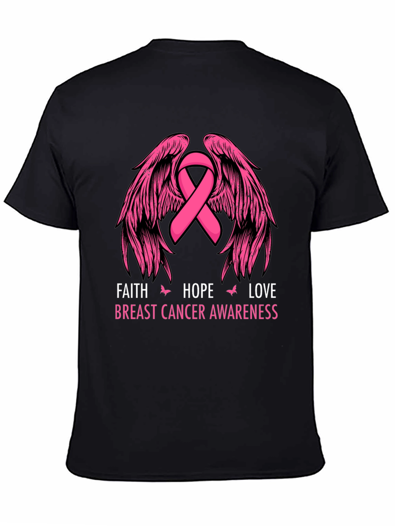 Faith Hope Love Breast Cancer Awareness T-Shirt
