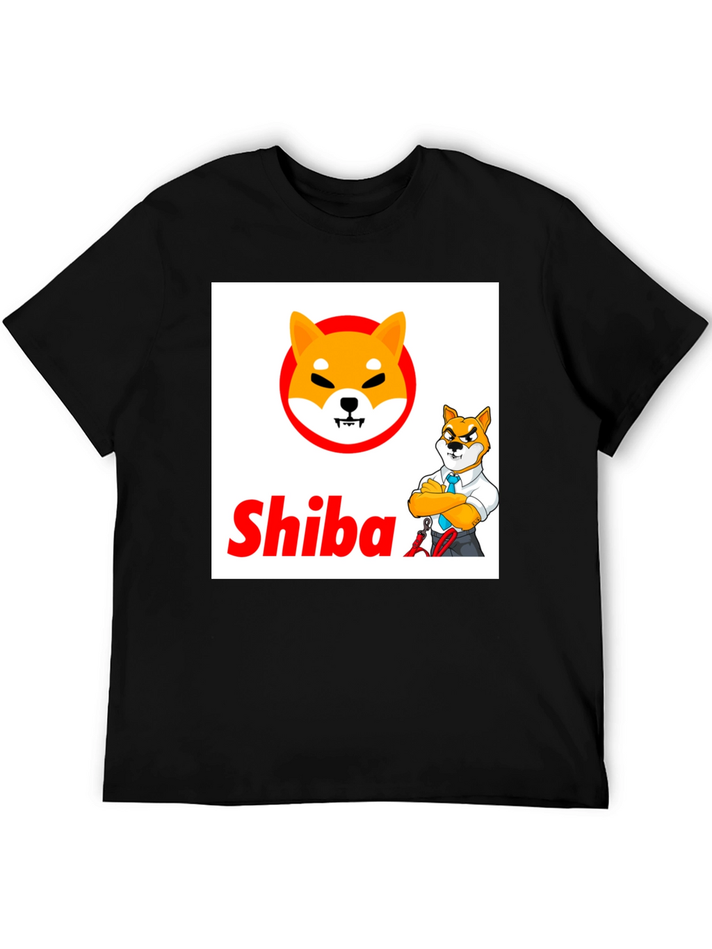 Shiba Inu Crypto Black T-Shirt
