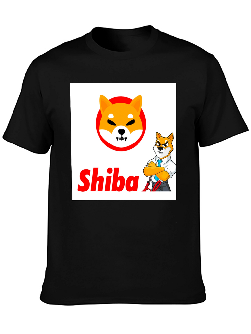 Shiba Inu Crypto Black T-Shirt