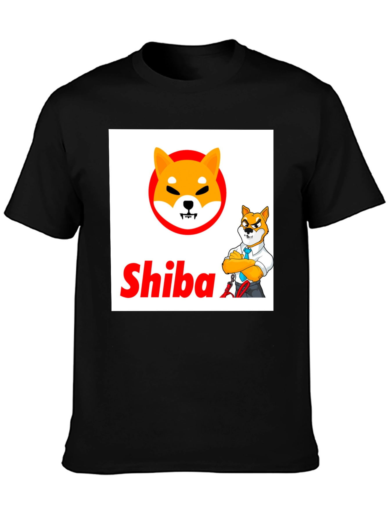 Shiba Inu Crypto Black T-Shirt