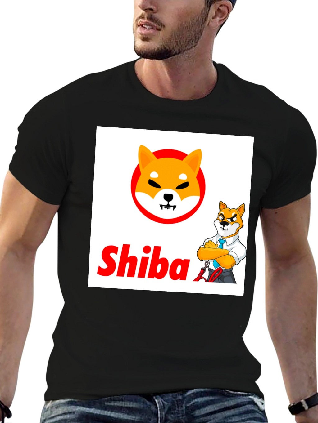Shiba Inu Crypto Black T-Shirt