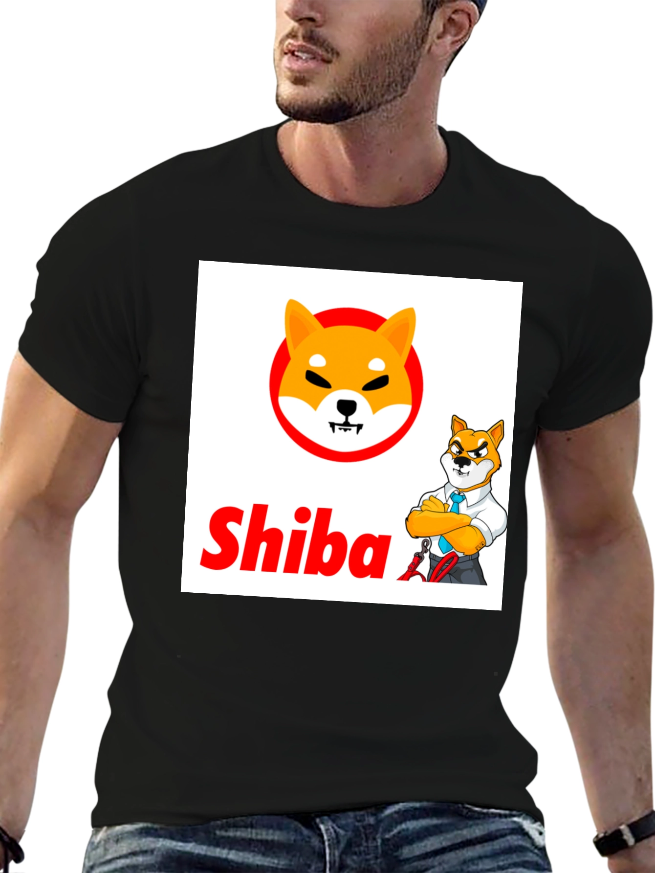 Shiba Inu Crypto Black T-Shirt
