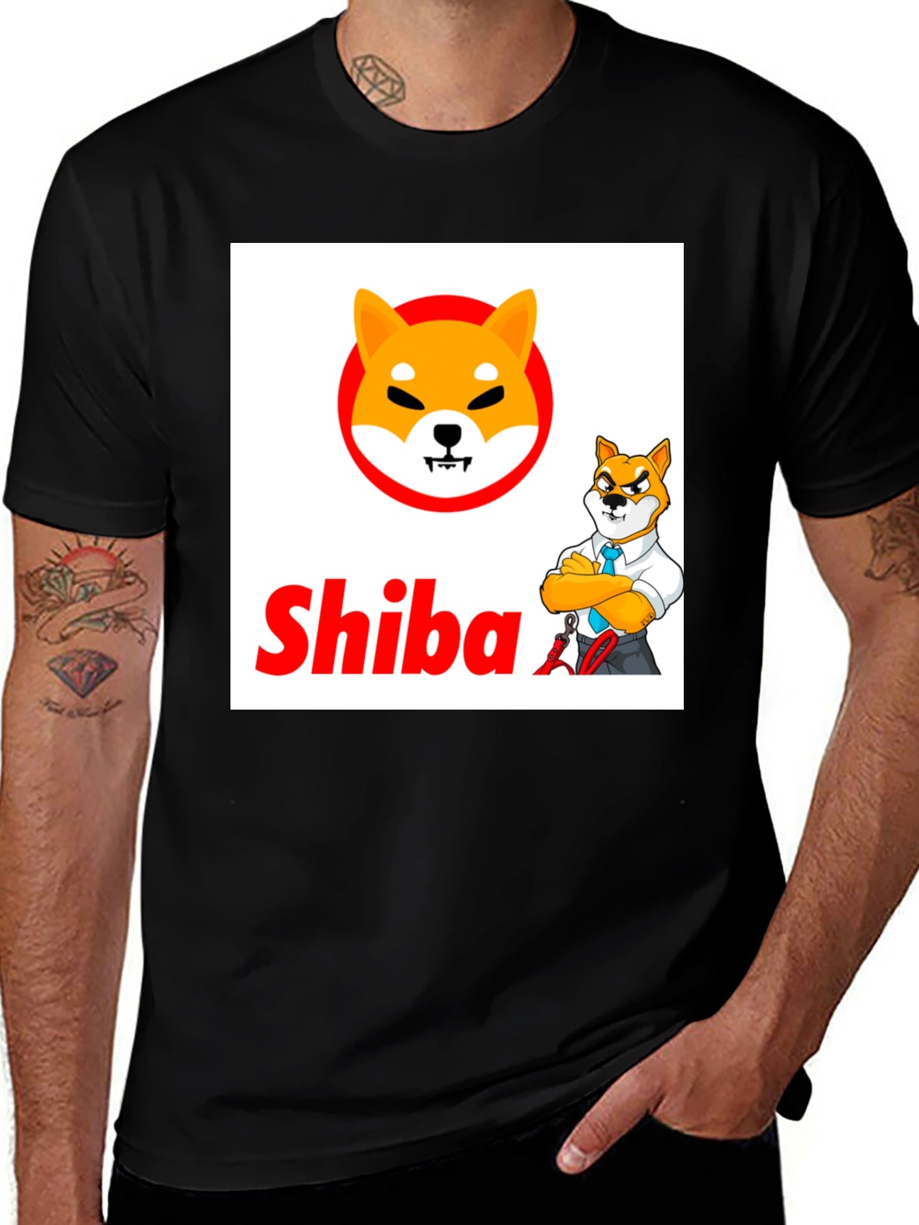 Shiba Inu Crypto Black T-Shirt