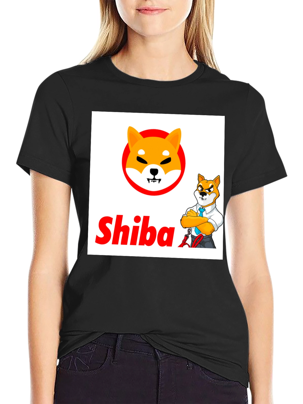 Shiba Inu Crypto Black T-Shirt