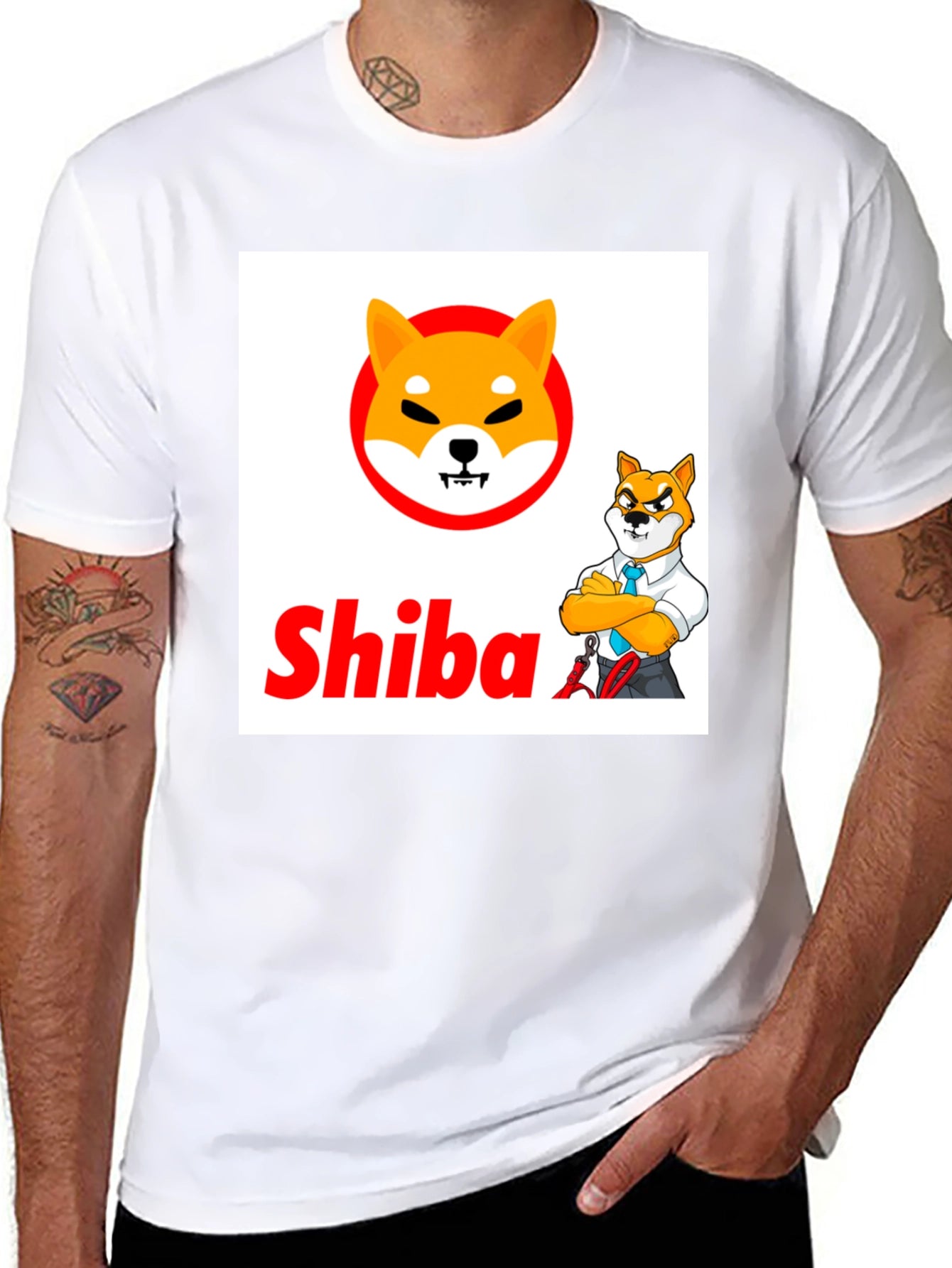Shiba Inu Crypto Black T-Shirt