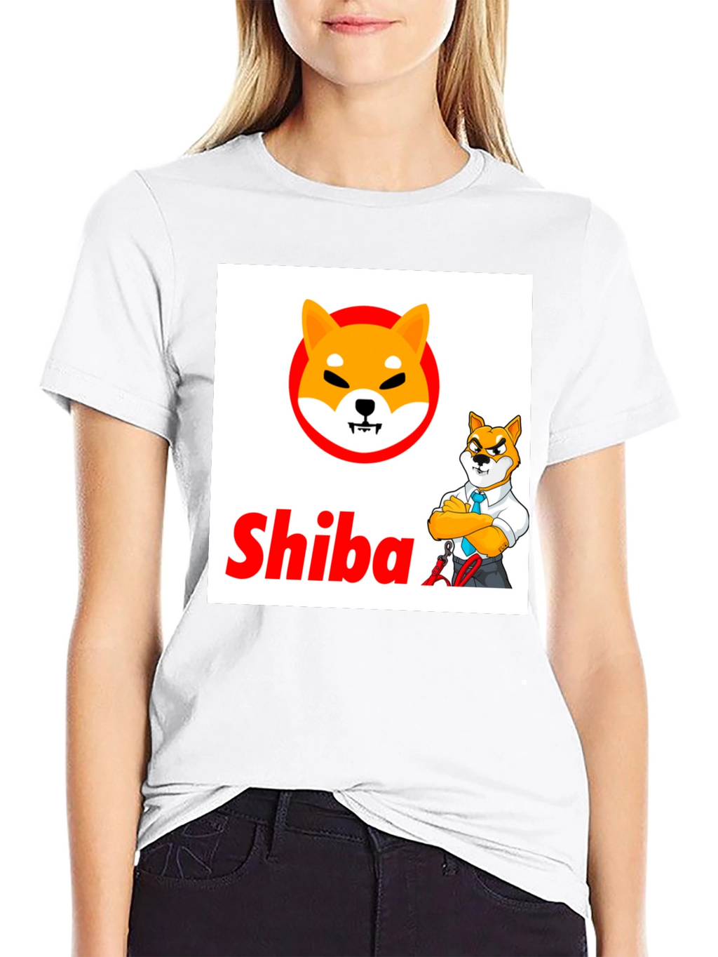 Shiba Inu Crypto Black T-Shirt
