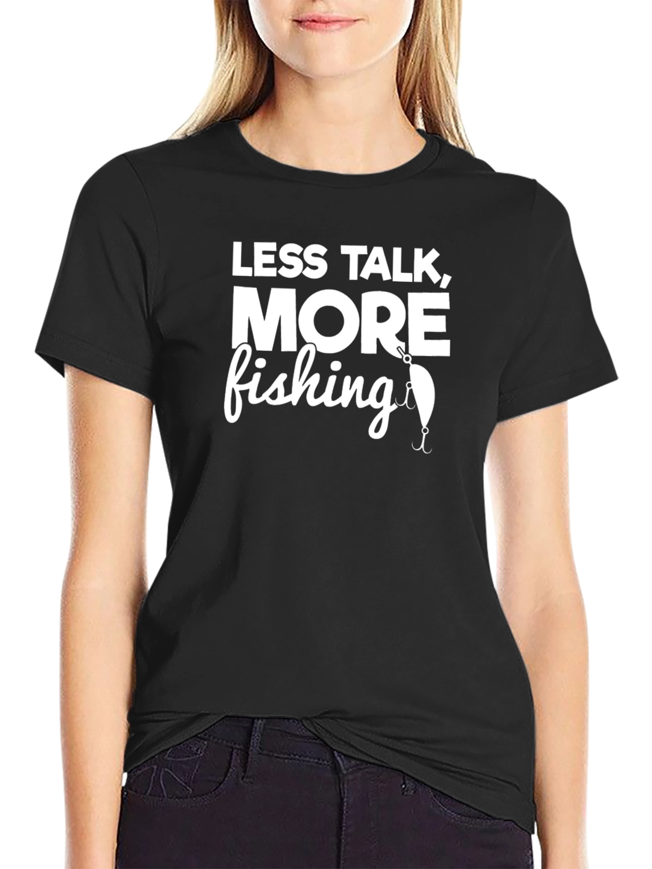 Less Talk More Fishing Graphic T-Shirt