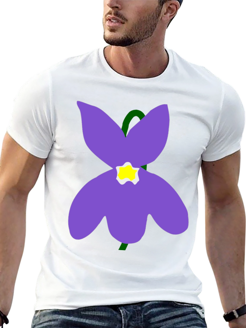 Flower Graphic T-Shirt - Soft Cotton Casual Wear