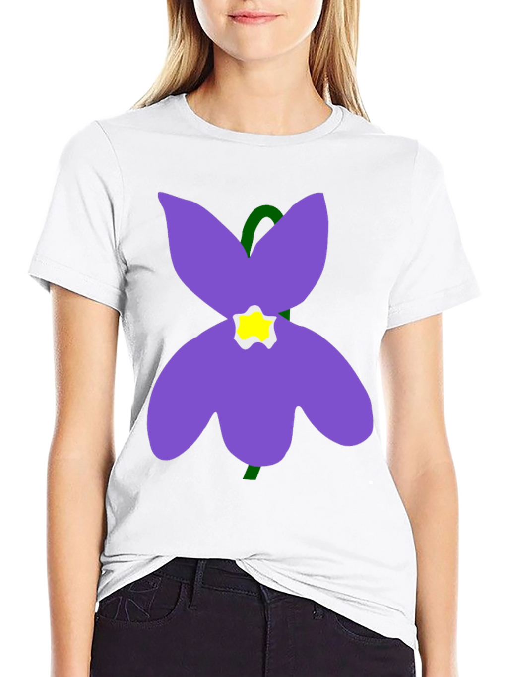 Flower Graphic T-Shirt - Soft Cotton Casual Wear
