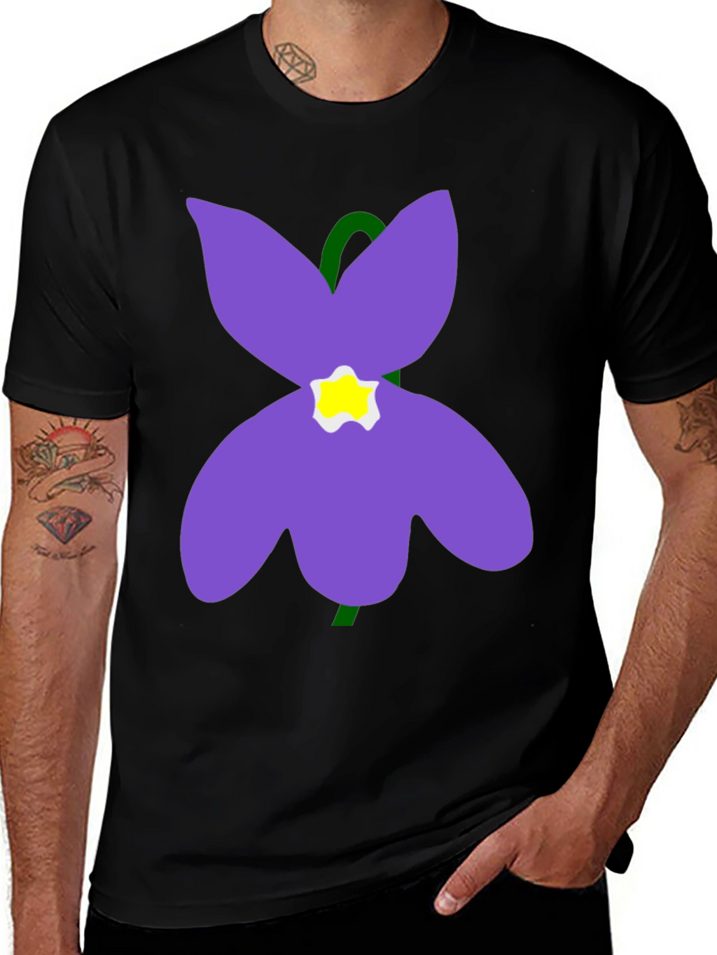 Flower Graphic T-Shirt - Soft Cotton Casual Wear