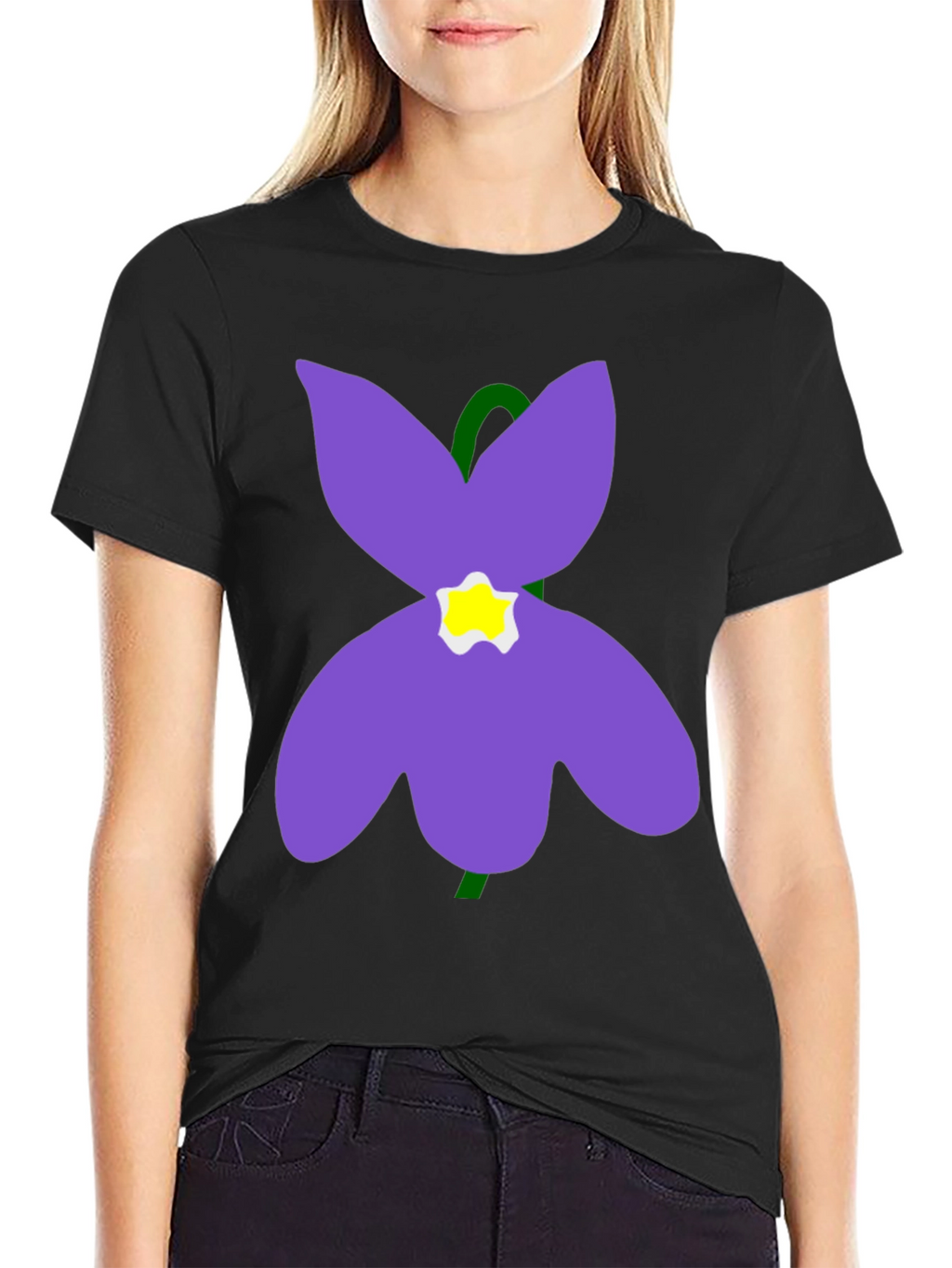Flower Graphic T-Shirt - Soft Cotton Casual Wear