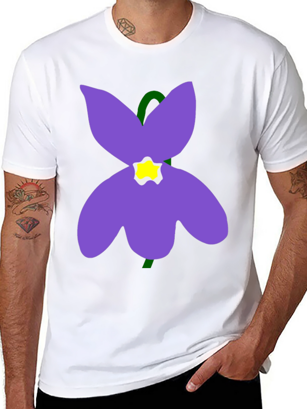 Flower Graphic T-Shirt - Soft Cotton Casual Wear