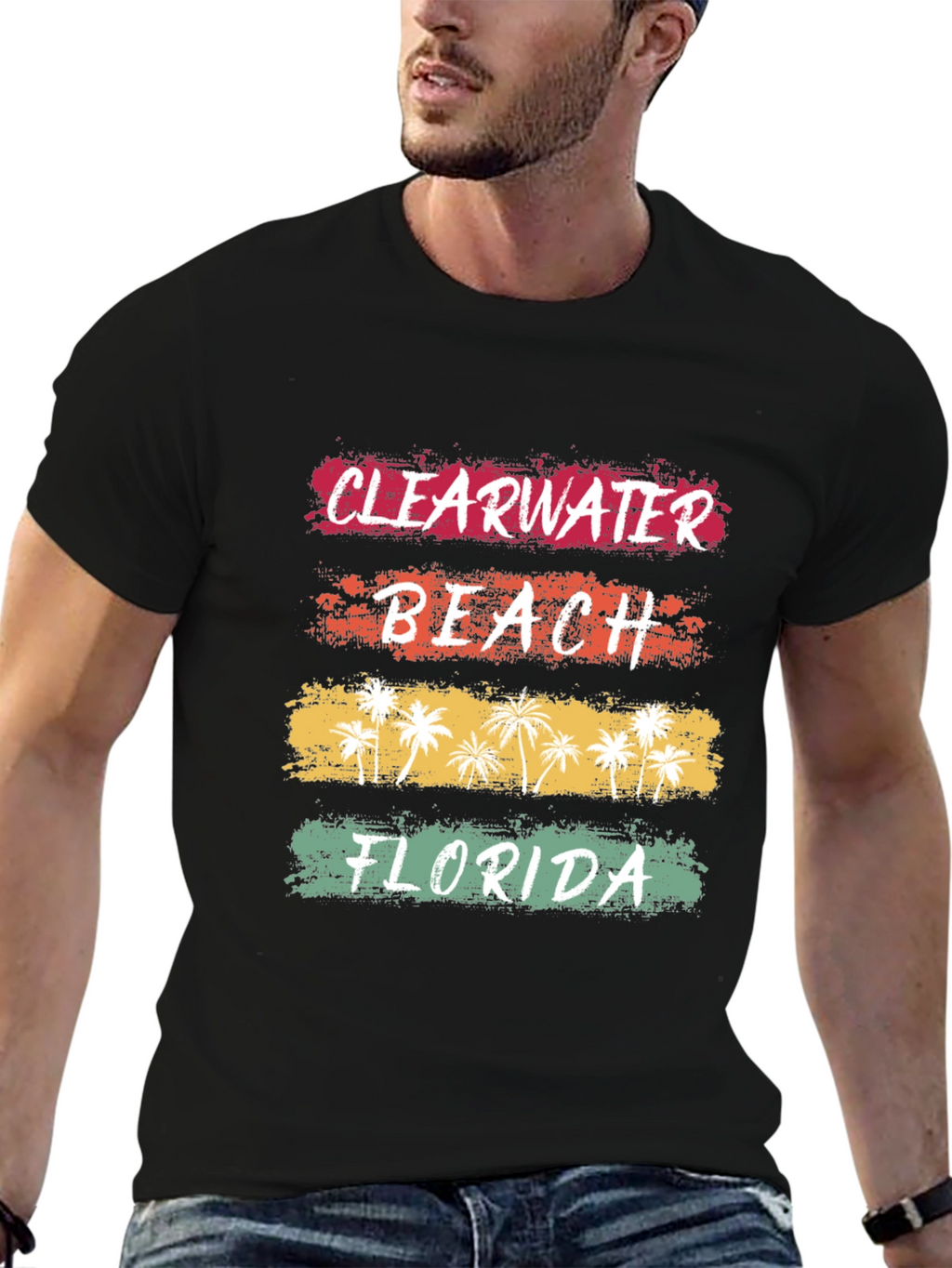 Clearwater Beach Florida Retro T-Shirt