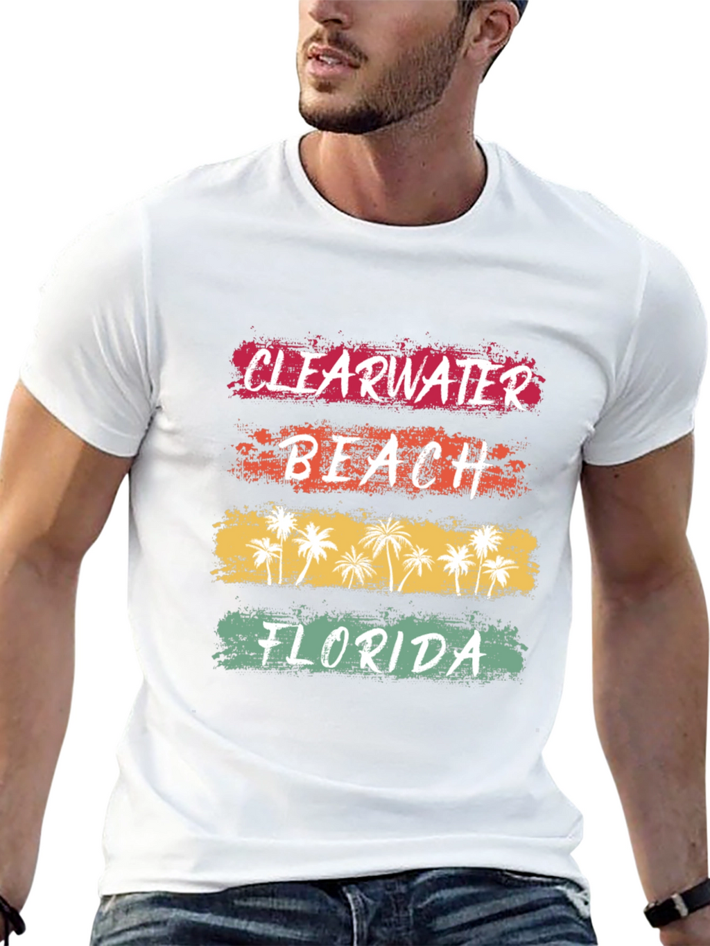Clearwater Beach Florida Retro T-Shirt