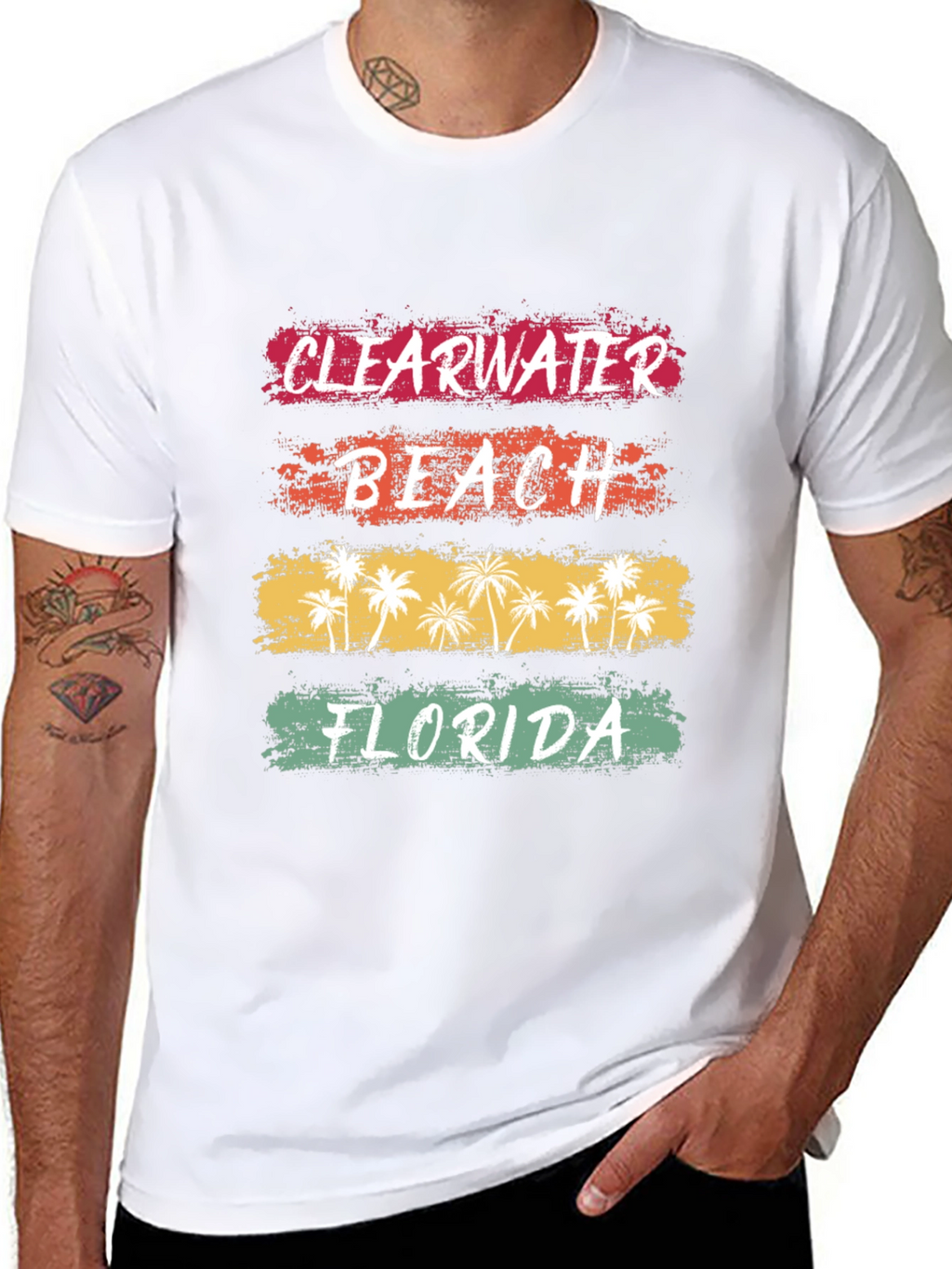 Clearwater Beach Florida Retro T-Shirt