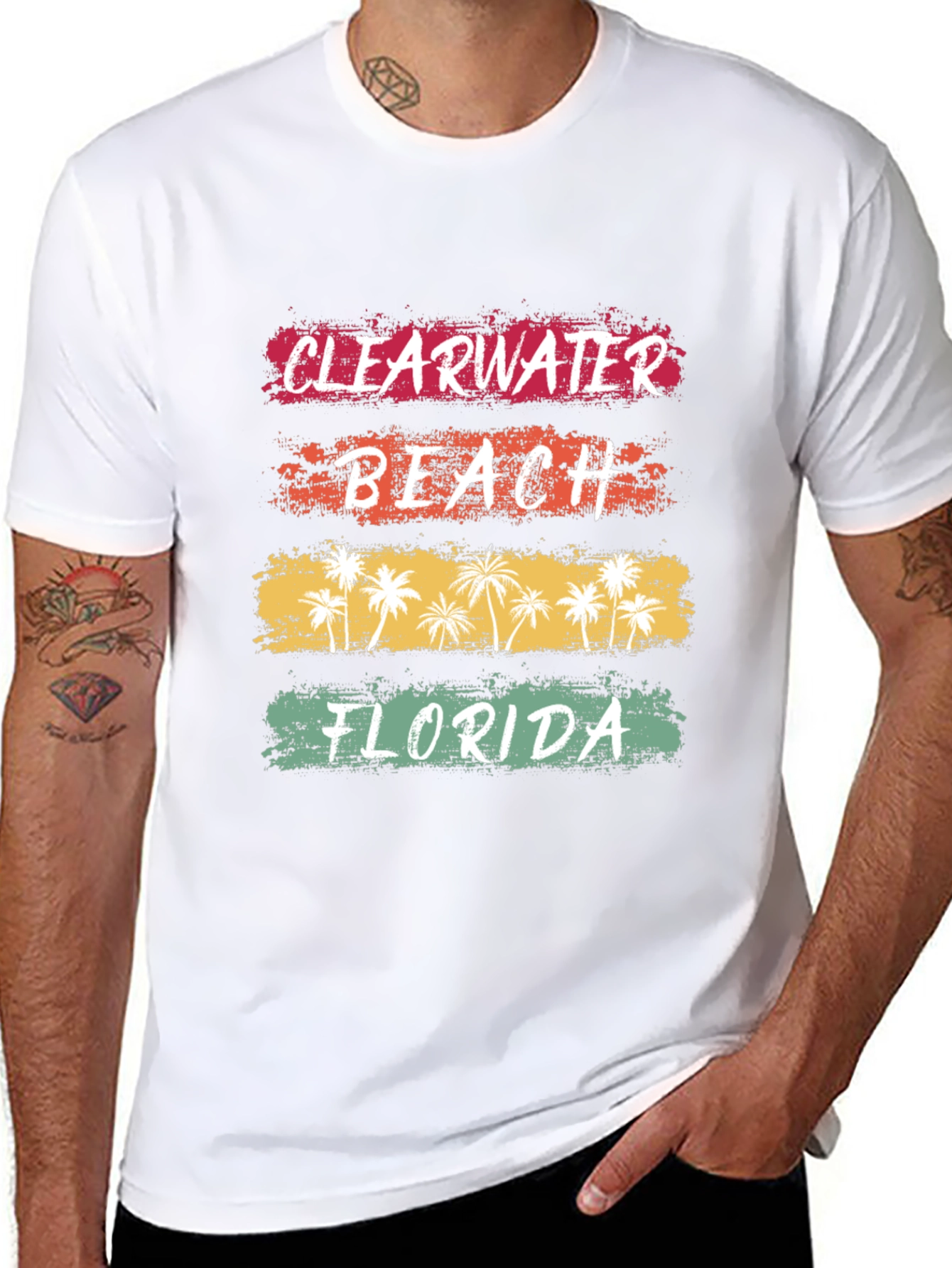 Clearwater Beach Florida Retro T-Shirt