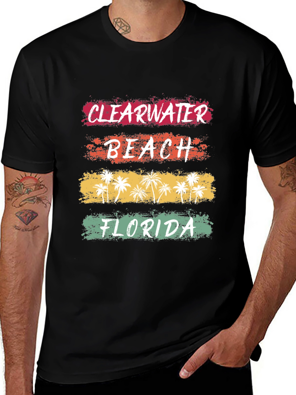Clearwater Beach Florida Retro T-Shirt