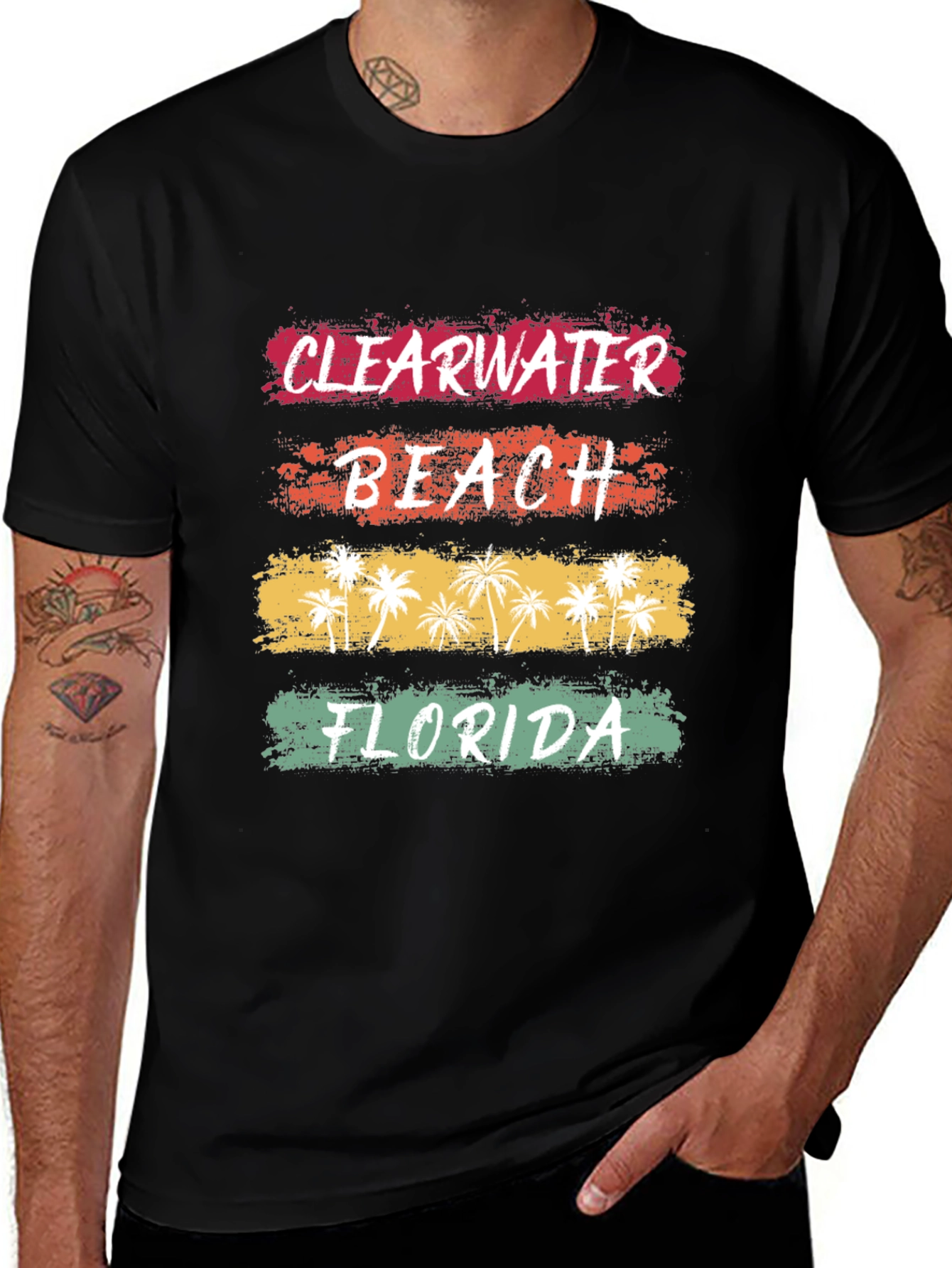 Clearwater Beach Florida Retro T-Shirt