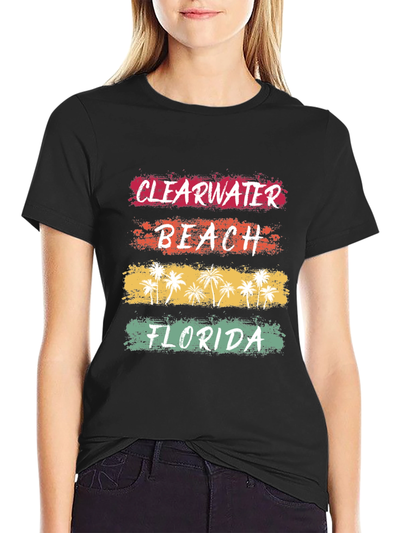 Clearwater Beach Florida Retro T-Shirt