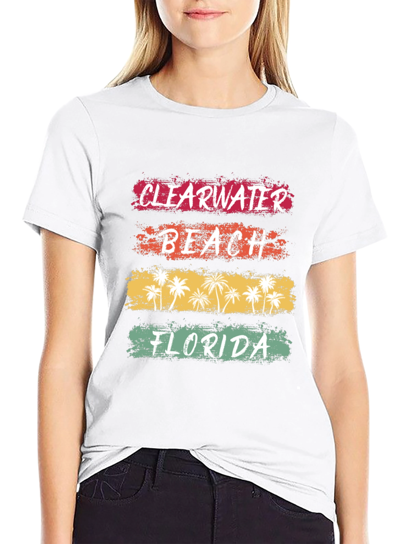 Clearwater Beach Florida Retro T-Shirt