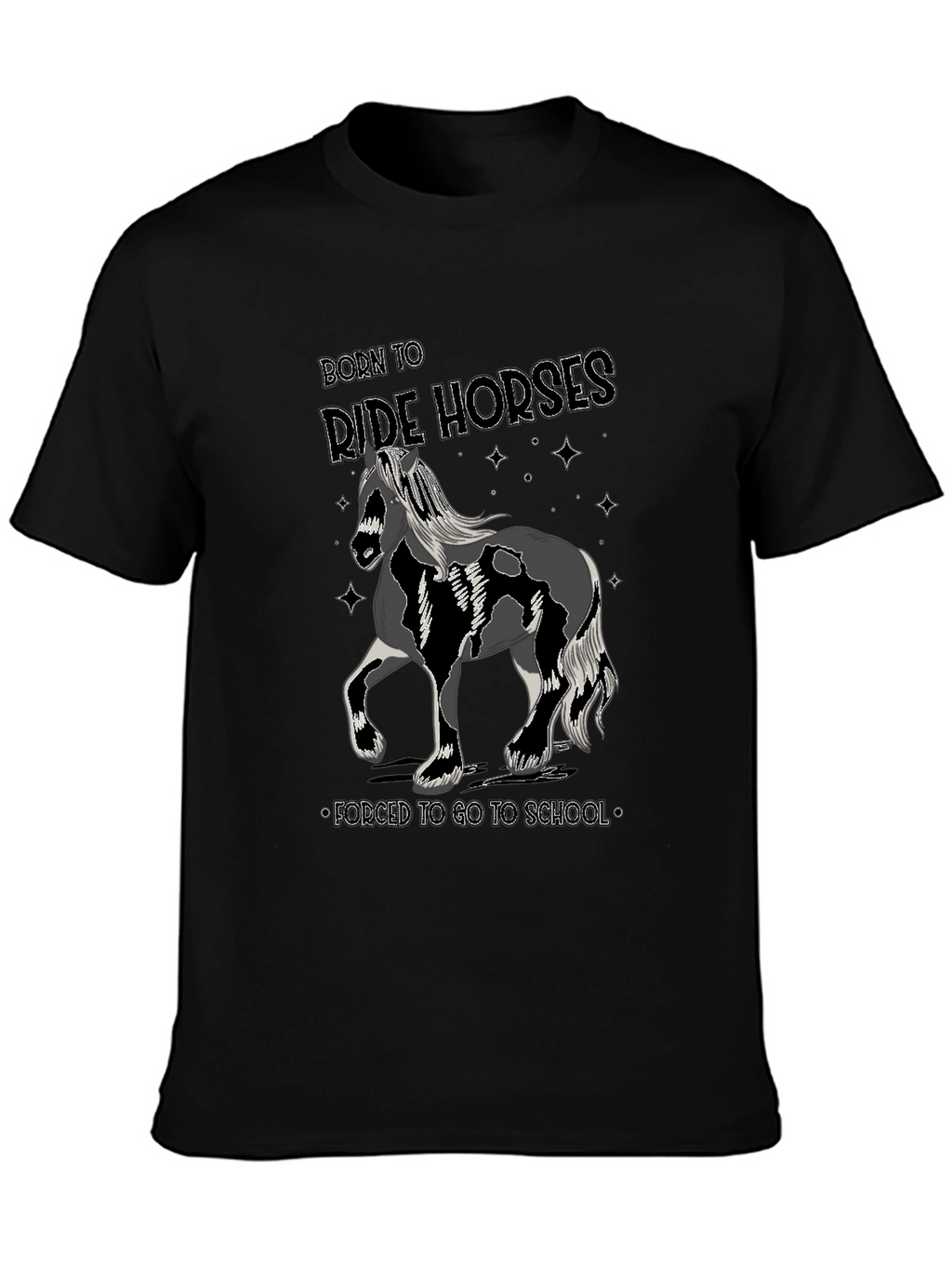 Born to Ride Horses Mens T-Shirt