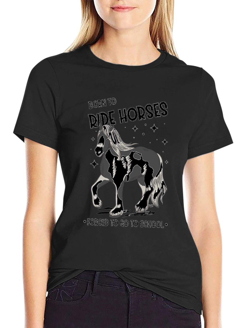 Born to Ride Horses Mens T-Shirt