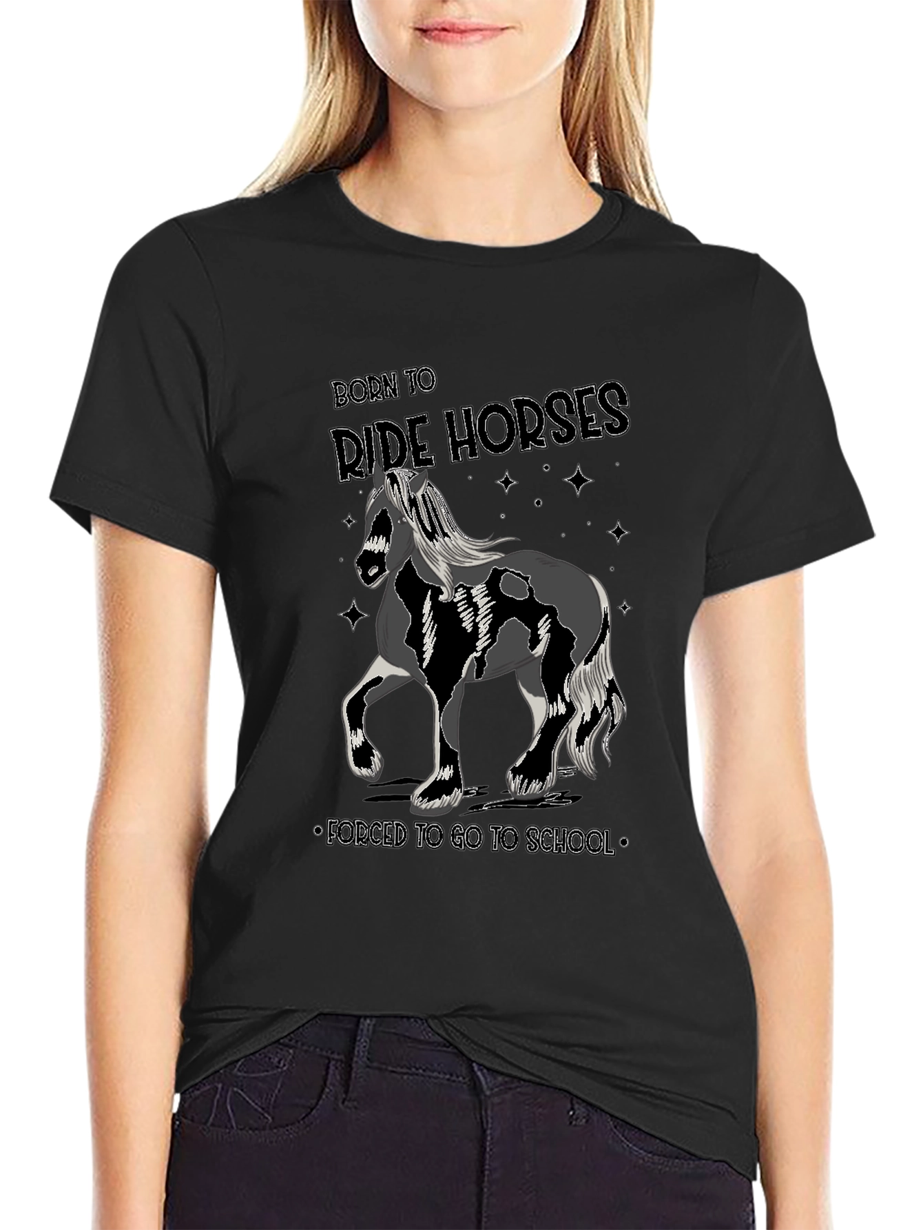 Born to Ride Horses Mens T-Shirt