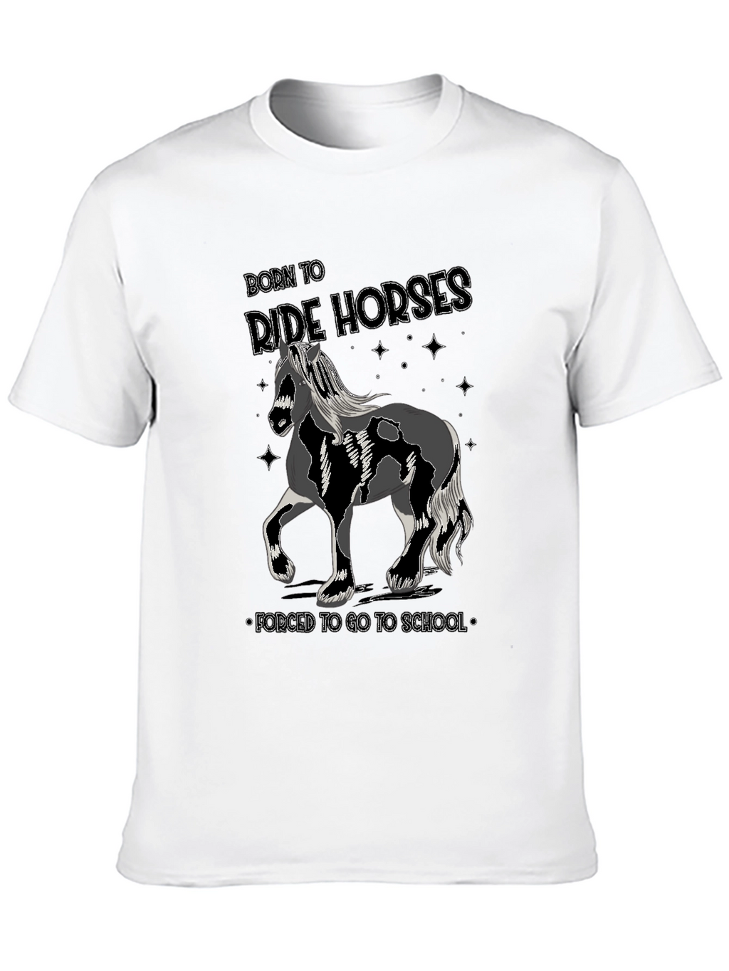 Born to Ride Horses Mens T-Shirt