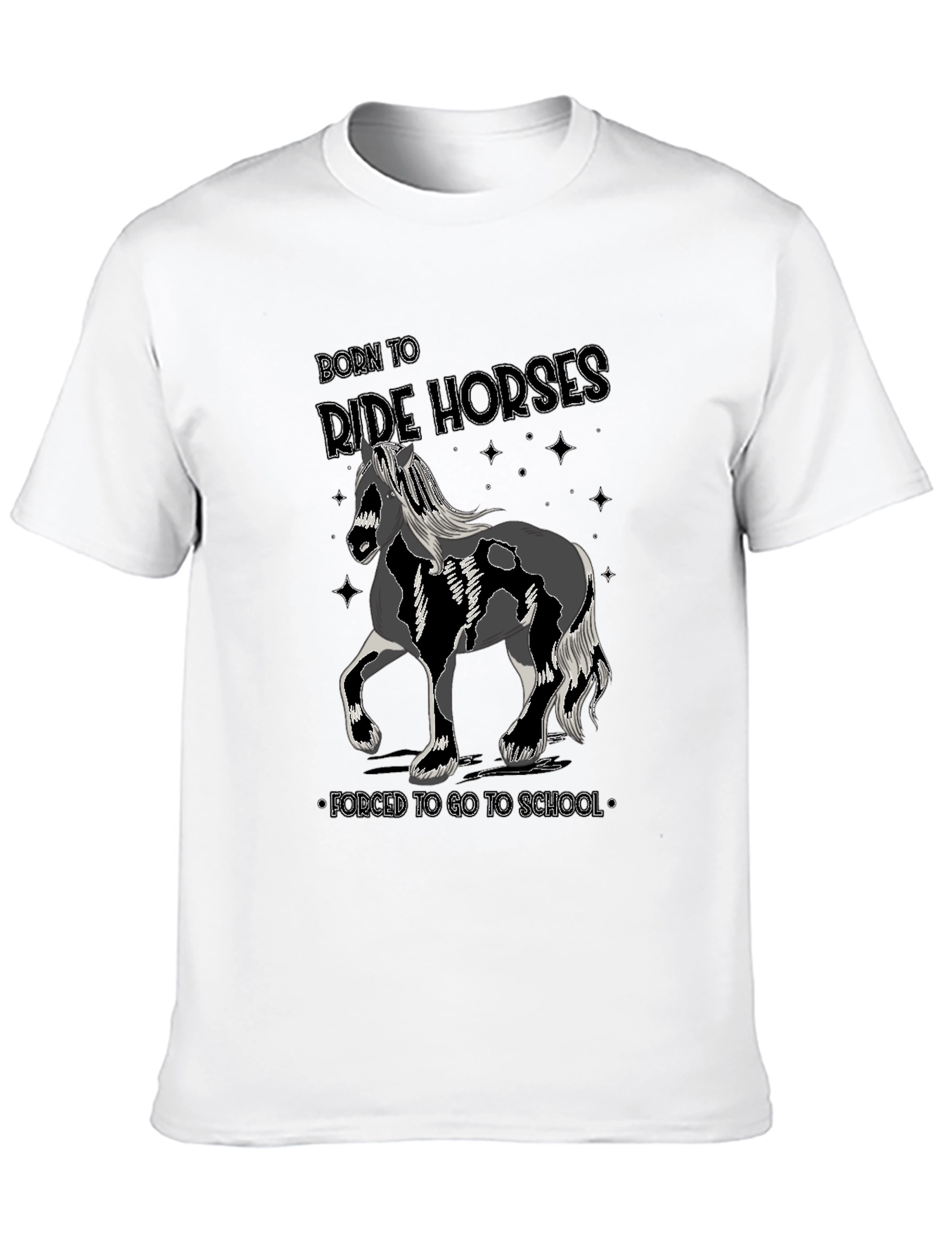 Born to Ride Horses Mens T-Shirt