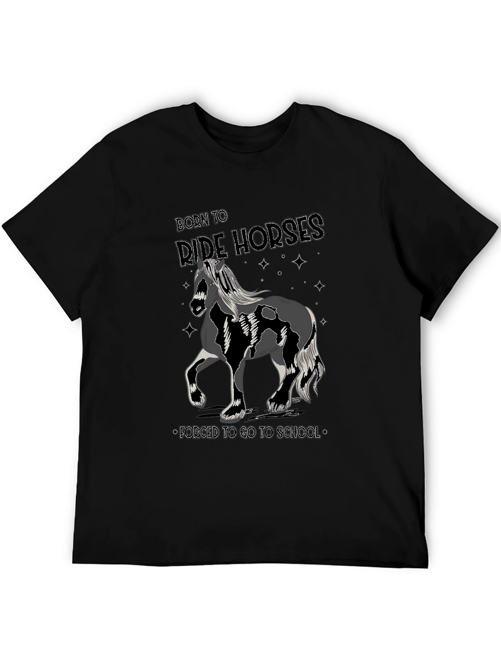 Born to Ride Horses Mens T-Shirt