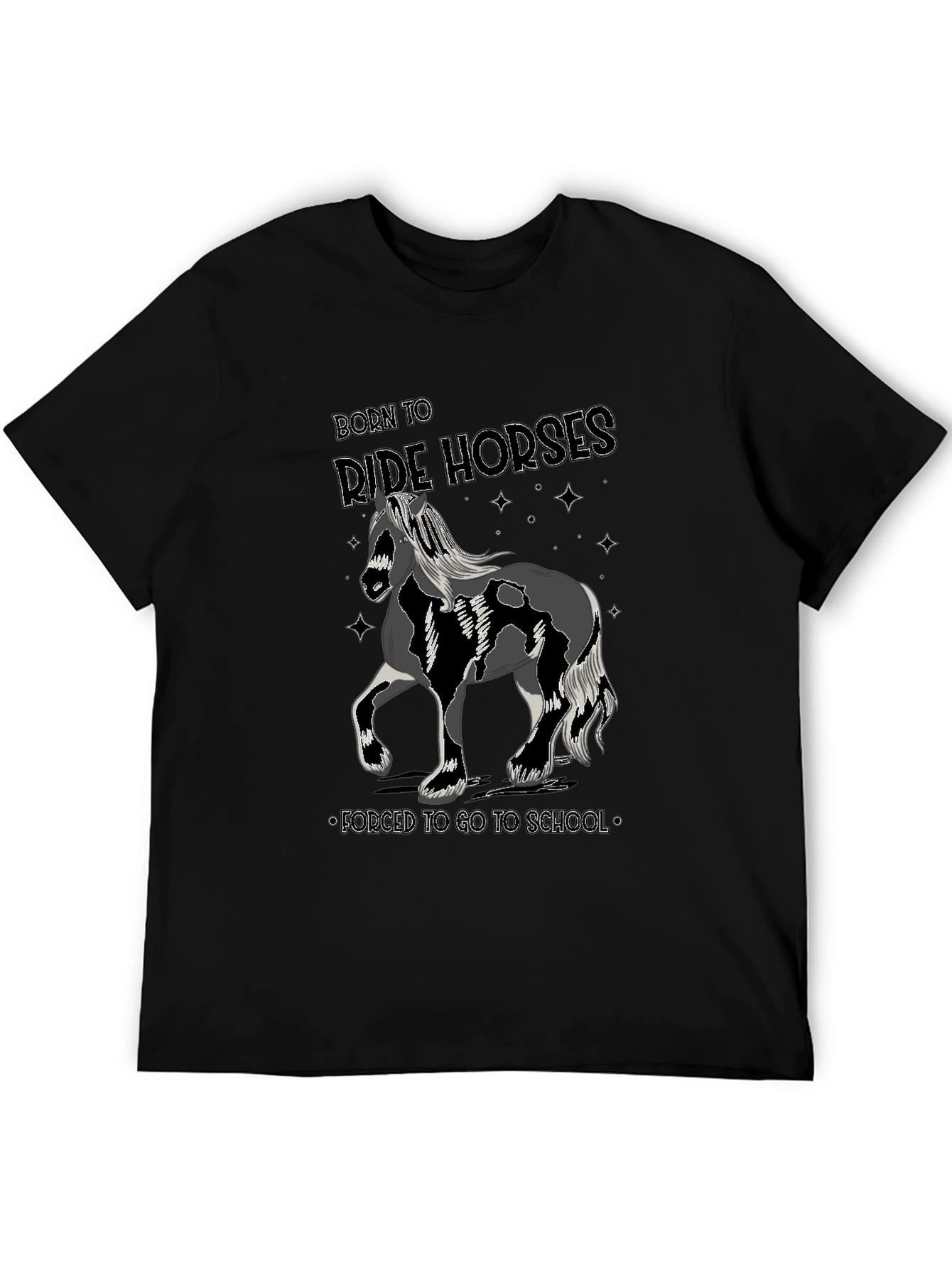 Born to Ride Horses Mens T-Shirt