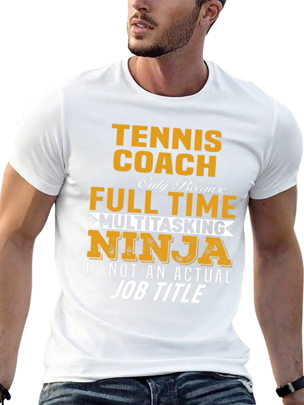 Tennis Coach Multitasking Ninja T-Shirt