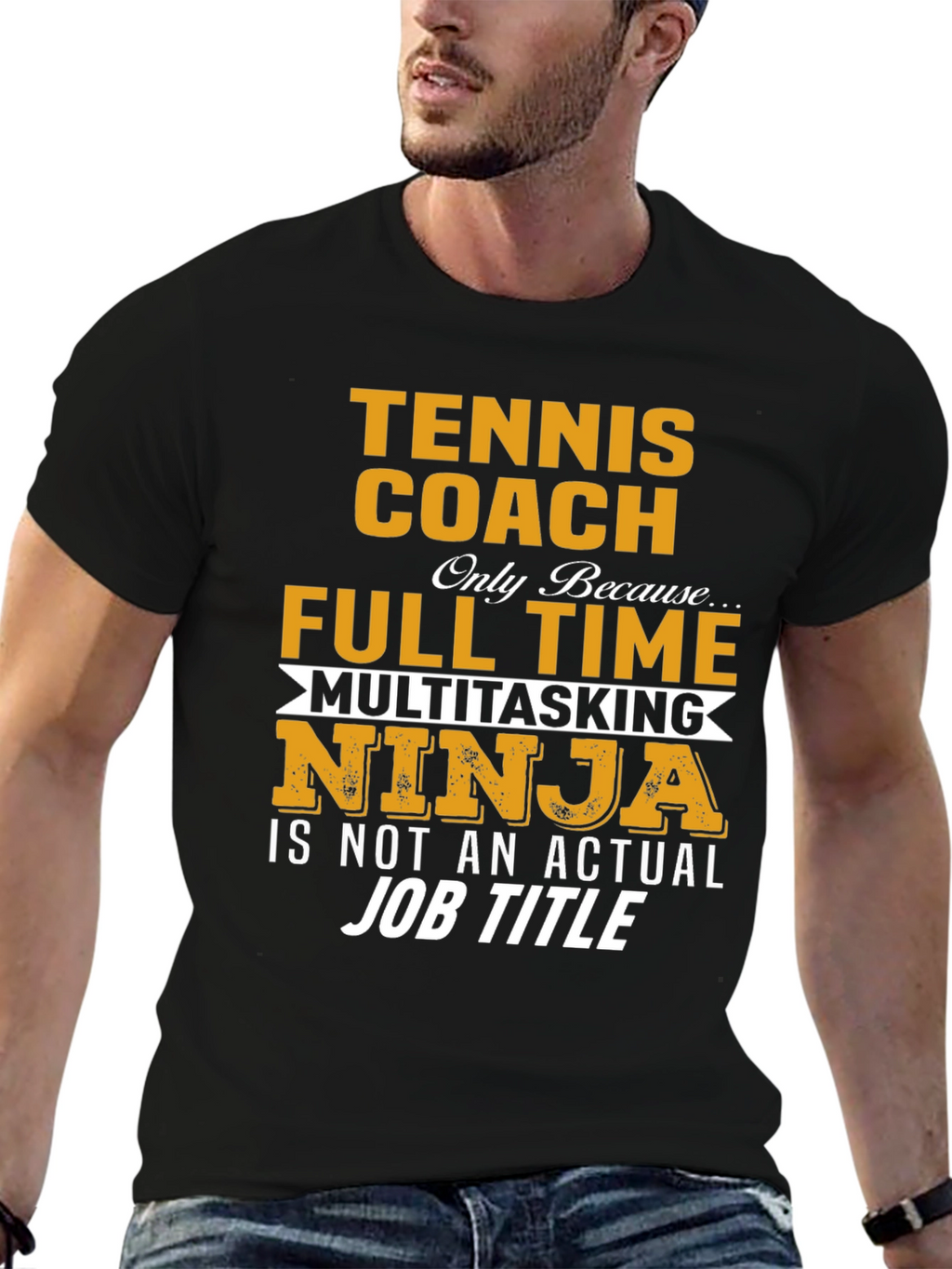 Tennis Coach Multitasking Ninja T-Shirt