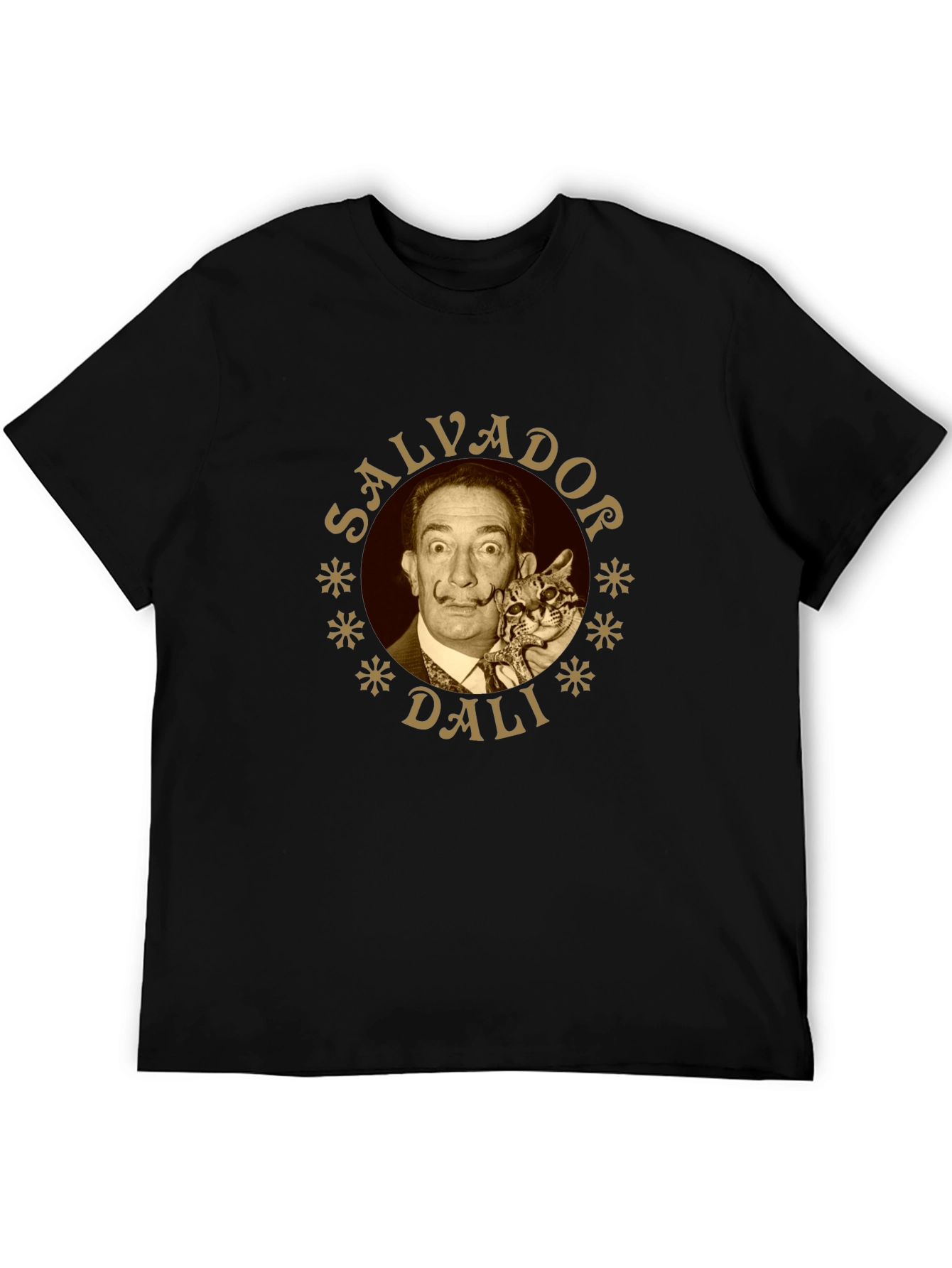 Salvador Dali T-Shirt - Surreal Cat Portrait Tee