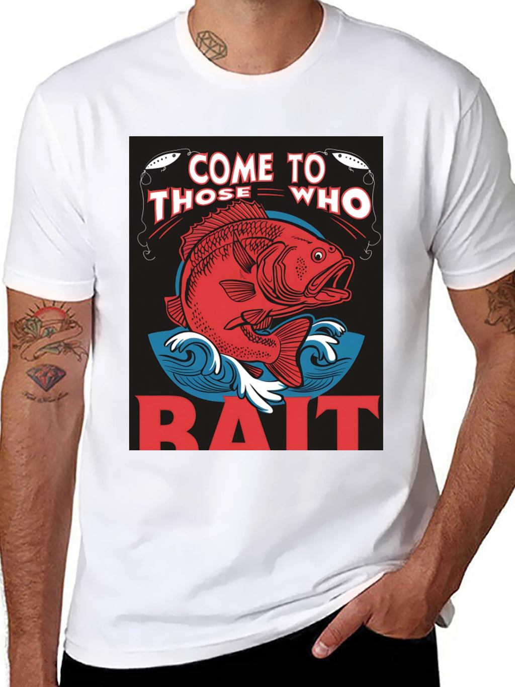 Come to Those Who Bait T-Shirt Fishing Tee